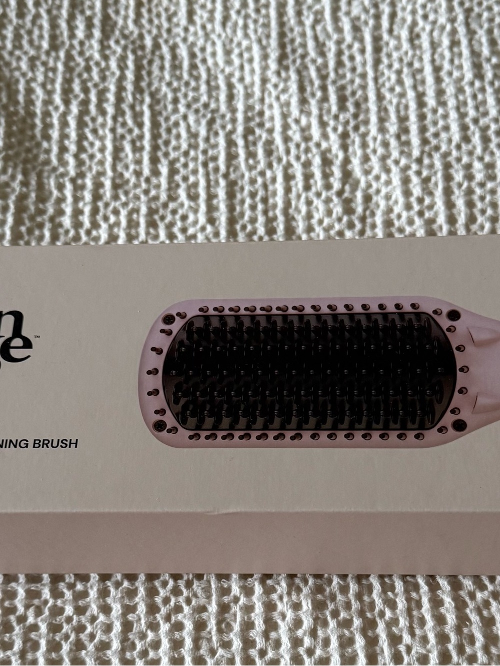 Lange ceramic hair straightening brush